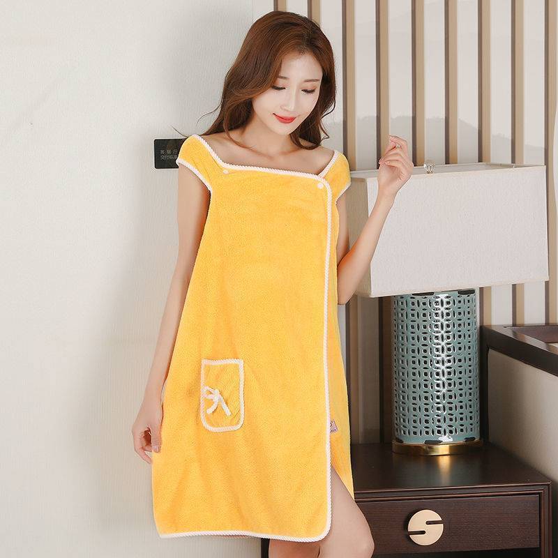 Coral Velvet Bath Dress Can Be Soft And Thick Water Absorbing Lovely